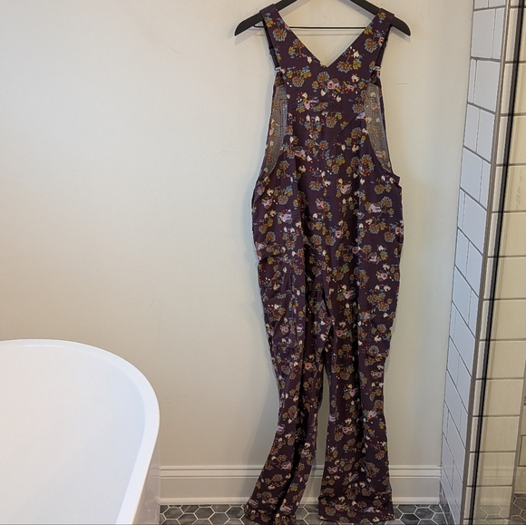 Duluth Trading Co Heirloom Gardening Overalls Fall Orchard Chicken Print Large - Picture 5 of 11